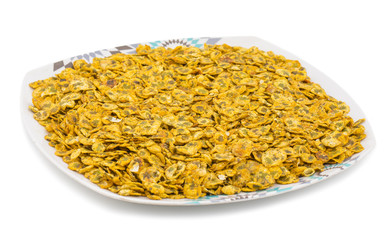 Indian Spicy Snack Chana Jor Garam Also Know as Chana Chor Garam or Namkeen, is a Indian Traditional Snack Made out of Black Gram.This One Makes For a Healthy And Yummy Evening Snack