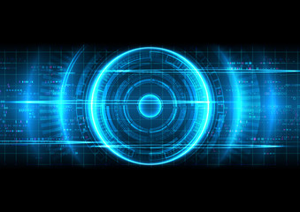 Blue Pixel Digital Technology Abstract Background