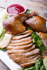 Peking duck dish