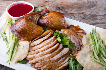 Peking duck dish