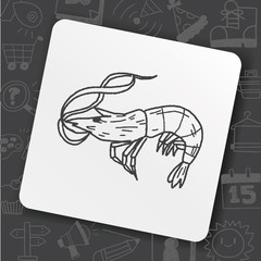Shrimp doodle - 205860877