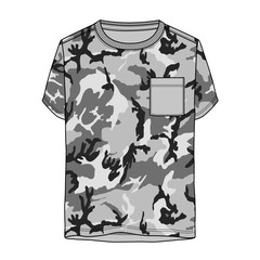 Mimetic Camouflage T-Shirt