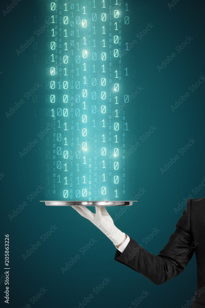 Aufkleber technology and computing backdrop