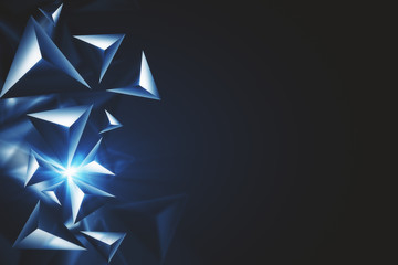 Polygonal diamond background