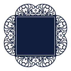 decorative vector frame border on a white background