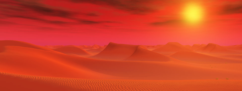 Sandwüste in einer fernen Welt