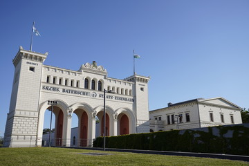 Bavarian station (Bayerischer Bahnhof) in Leipzig, Germany