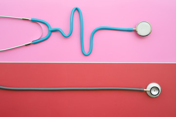 close up of stethoscope for background