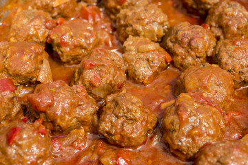 Meatballs with tomato sauce