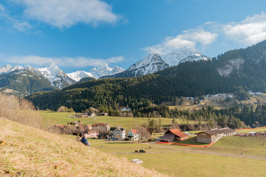 Ch&acirc;teau d'Oex, Suisse