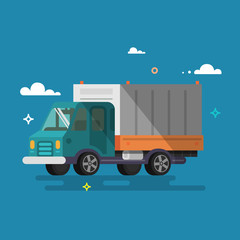 Truck delivery vector illustration 
