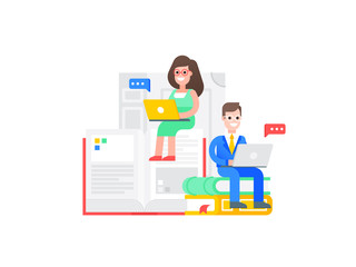 Concept of study - two students