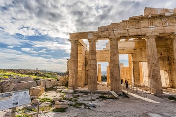 Fototapeta na wymiar Acropolis on a sunny day, Greece