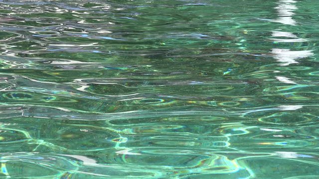 Pool water as abstract background with ripples and light reflecting