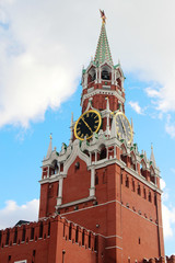 Fototapeta premium Spasskaya tower, Moscow Kremlin