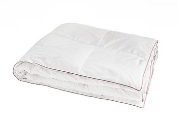 White blanket isolated on white background