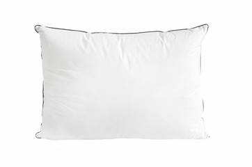 White pillow isolated on white background