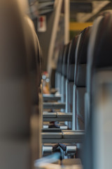 Interior of high speed train in Czech republic