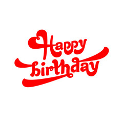 Happy birthday logo