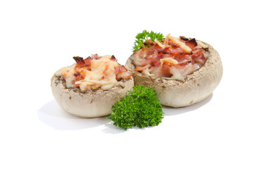 Gefüllte Champignons gebacken