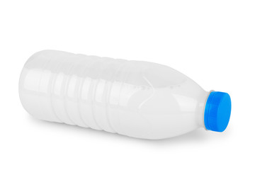 Bottle of milk isolated on white background
