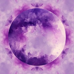 Violet sphere fractal art. Abstract background template for flyer, poster, banner, invitation, business cards and printed matter. Creative pattern for decoration design production. Artistic wallpaper.