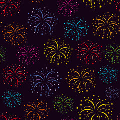 Fototapeta na wymiar fireworks pattern