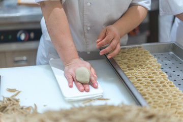 chef cooking in kitchen