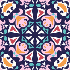 Oriental traditional ornament,Mediterranean seamless pattern, tile design, vector illustration сan be used for desktop wallpaper for a wall hanging or poster, pattern fills, surface textures, textile.