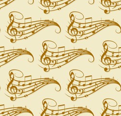 Background with music notes.