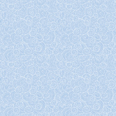 Seamless abstract hand-drawn waves pattern, wavy background.