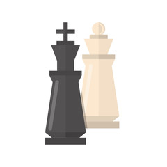 Chess game illustration vector isolated