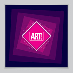 Future geometric design template. Abstract geometric vector. Layout for Cover, Placard, Poster, Flyer and Banner Design.