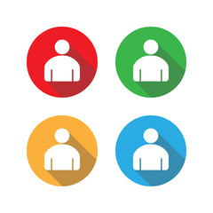 People Icon. User sign icon. Vector illustration, flat design.