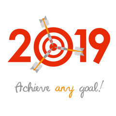 New Year 2019 business concept