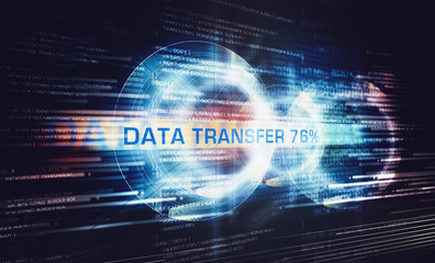 Digital representation of data being transfered