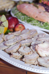 Prato com carne de frango