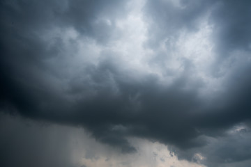 Fototapeta premium dark storm clouds with background,Dark clouds before a thunder-storm.