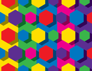 colorful hexagonal pattern
