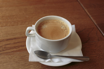Cup of coffee americano. Business break.