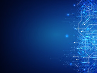 Abstract technology circuit board background.