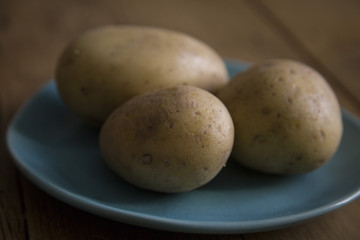 patate di agricoltura biologica