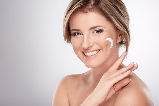 Skin Care Concept In Average Age