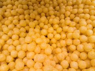 Heap of dried bread pieces