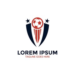Unique badge soccer logo vector design. icon. vector illustration