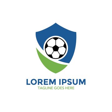 Unique badge soccer logo vector design. icon. vector illustration