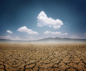 Dry land a concept for global warming