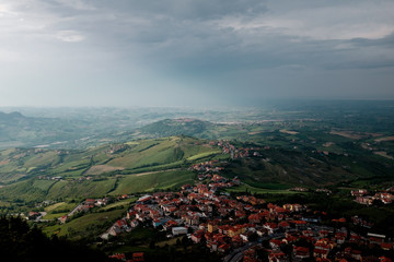 tour of Italy, view of the city from above
