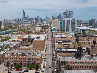 Chicago South Loop Aerial