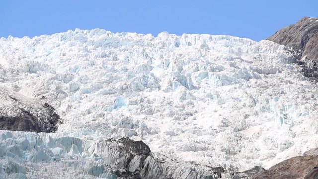 New Zealand franz josef glacier 2017 blue ice zoom